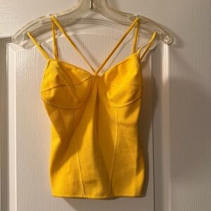 Ralph Lauren Blue Label Vintage Yellow Camisole Bustier NWT